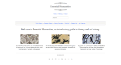 Desktop Screenshot of essential-humanities.net