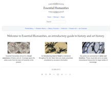 Tablet Screenshot of essential-humanities.net